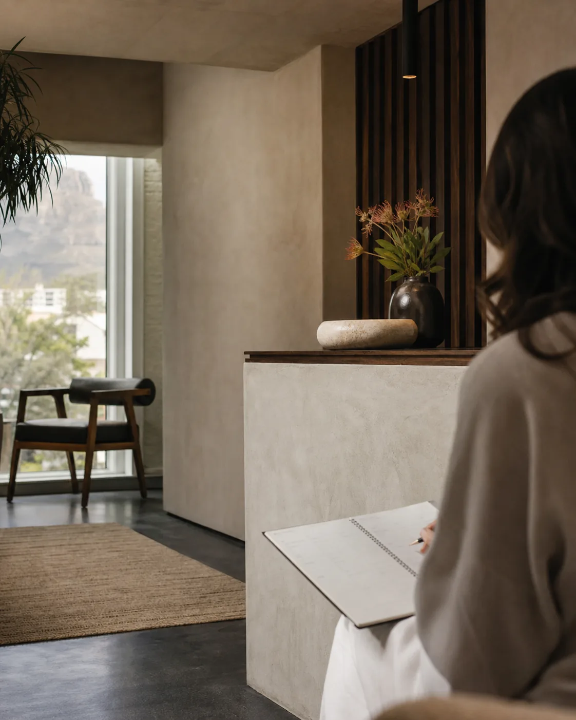 A professional practice reception environment