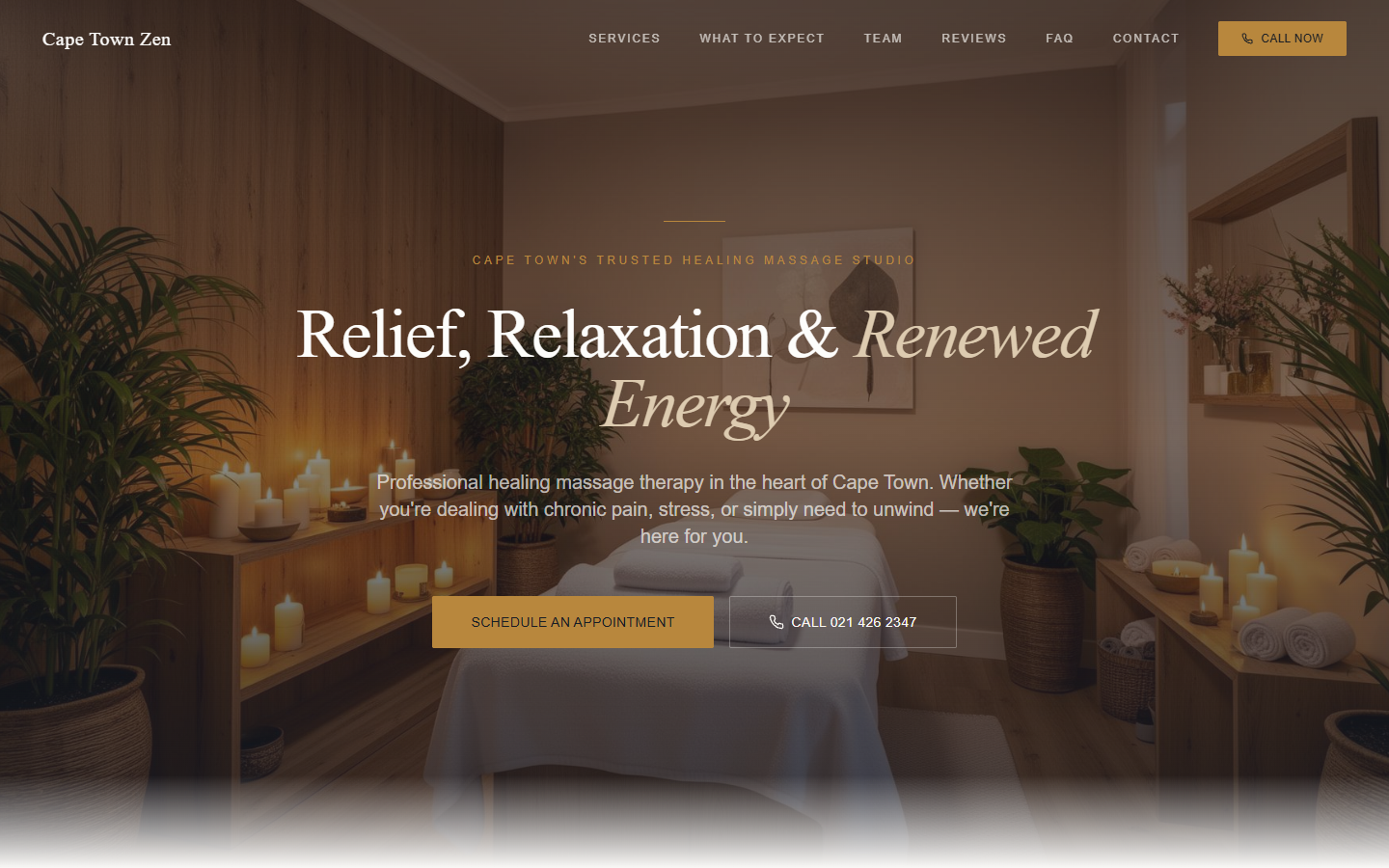 Cape Town Zen live website