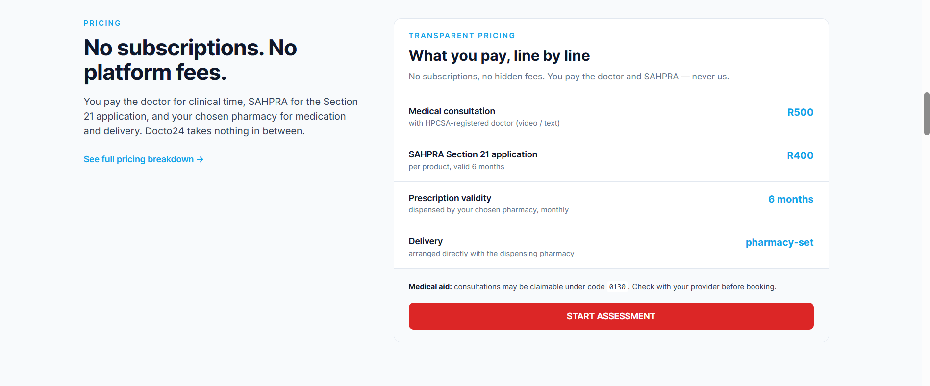 Docto24 project interface