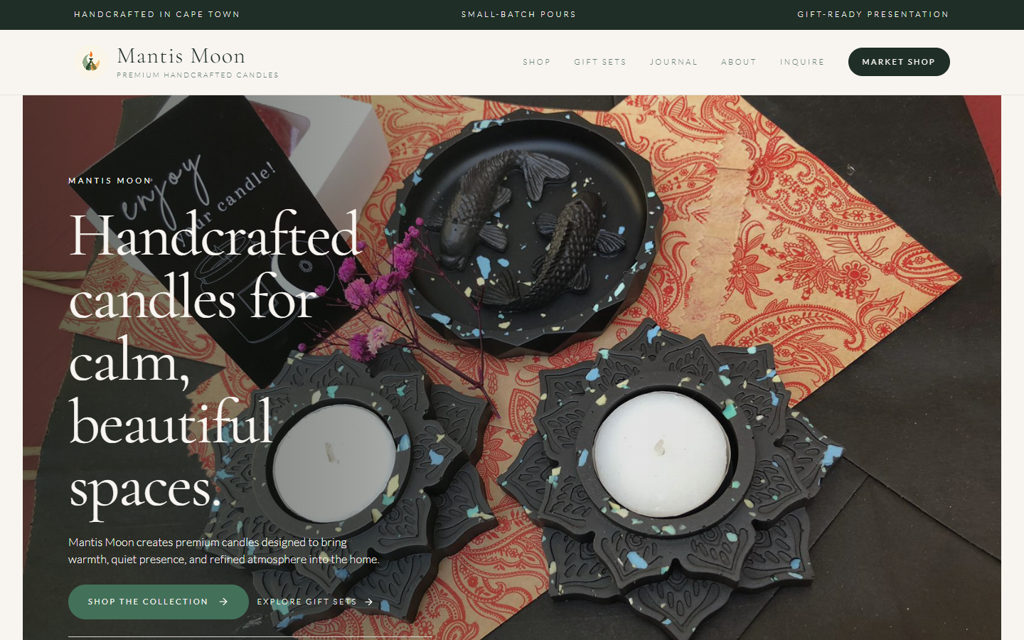 Mantis Moon live website